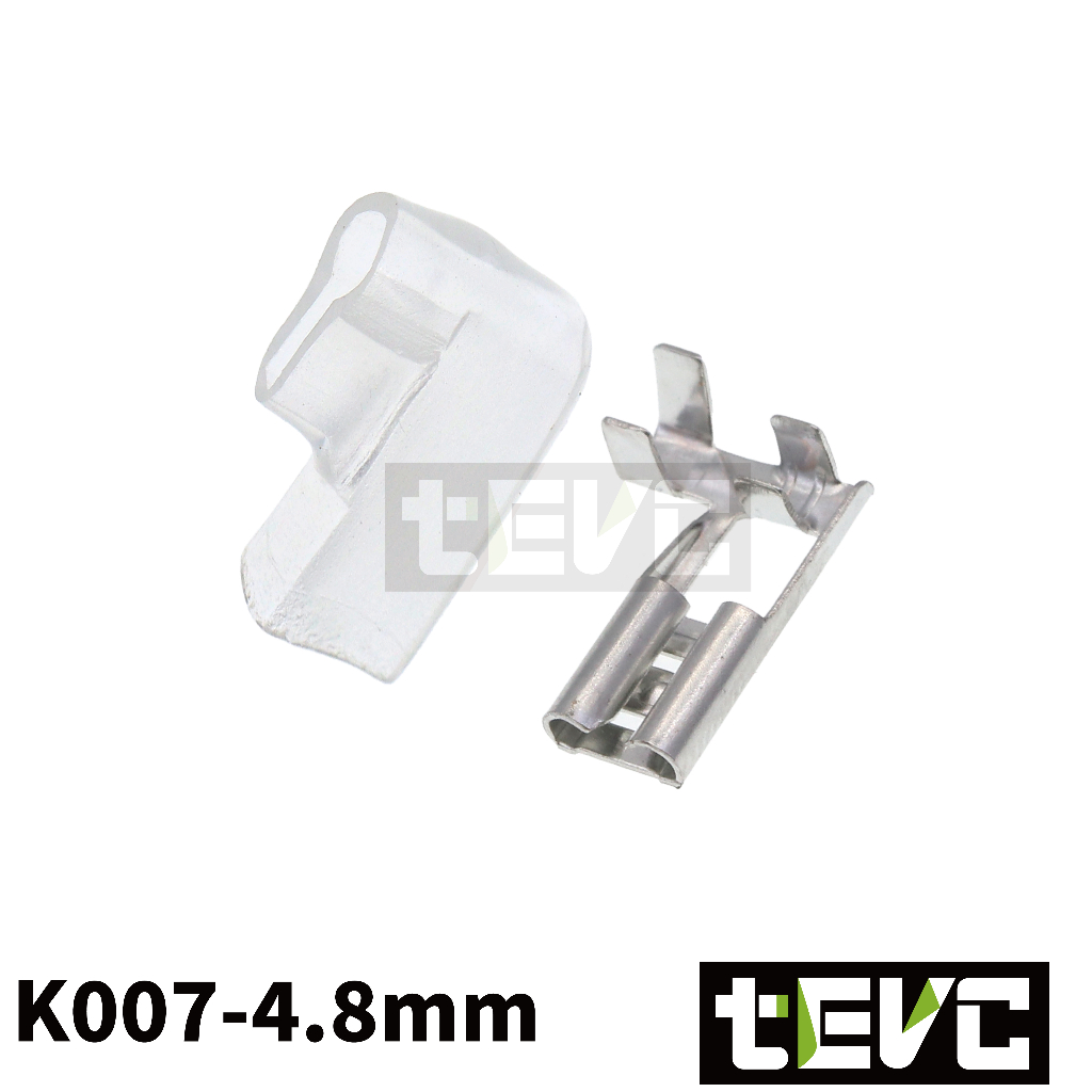 《tevc》K007 汽車 機車 旗型端子 護套 旗型 2.8/4.8/6.3mm 改裝 喇叭 繼電器 L型, , large