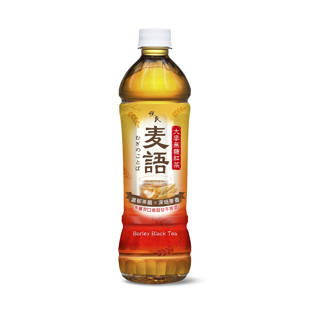 悅氏麥語大麥無糖紅茶 550ML, , large