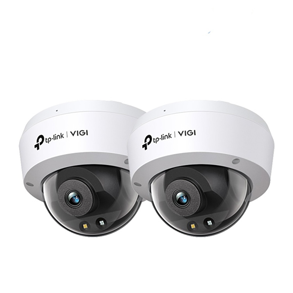 TP-LINK 2入組合 昌運監視器 VIGI C240 400萬 全彩半球網路攝影機 PoE網路監控攝影機, , large