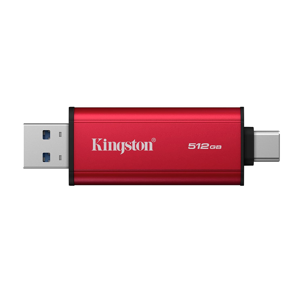 【Kingston】Dual Portable 512G Solid-State Drive USB-A/C USB 3.2 Gen 2 隨身碟 讀取速度 1,050MB/s, , large