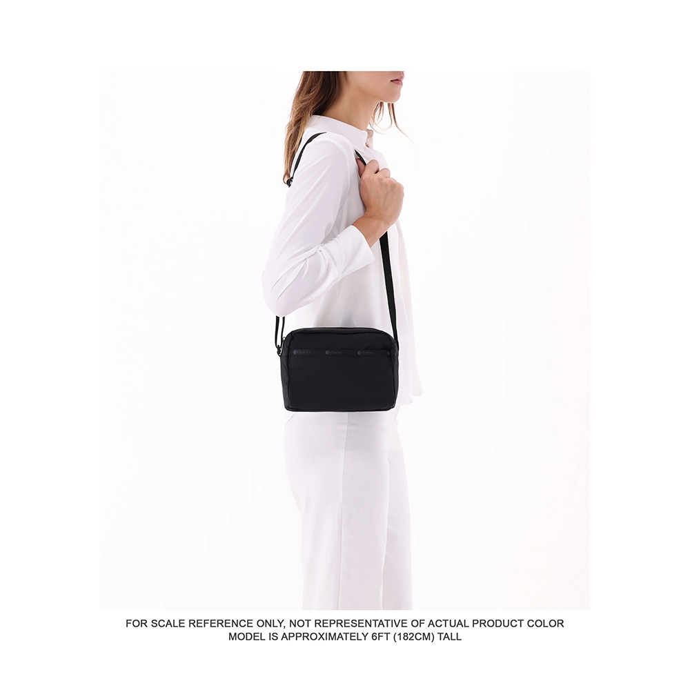Lesportsac Daniella Crossbody 輕便拉鍊斜背包 送禮-永恆黑, , large