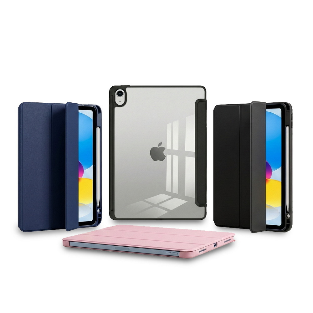 【SQ162三折潔亮背板】Apple iPad A16 11吋平板皮套(適用iPad 10代 10.9吋)(內置筆槽), , large
