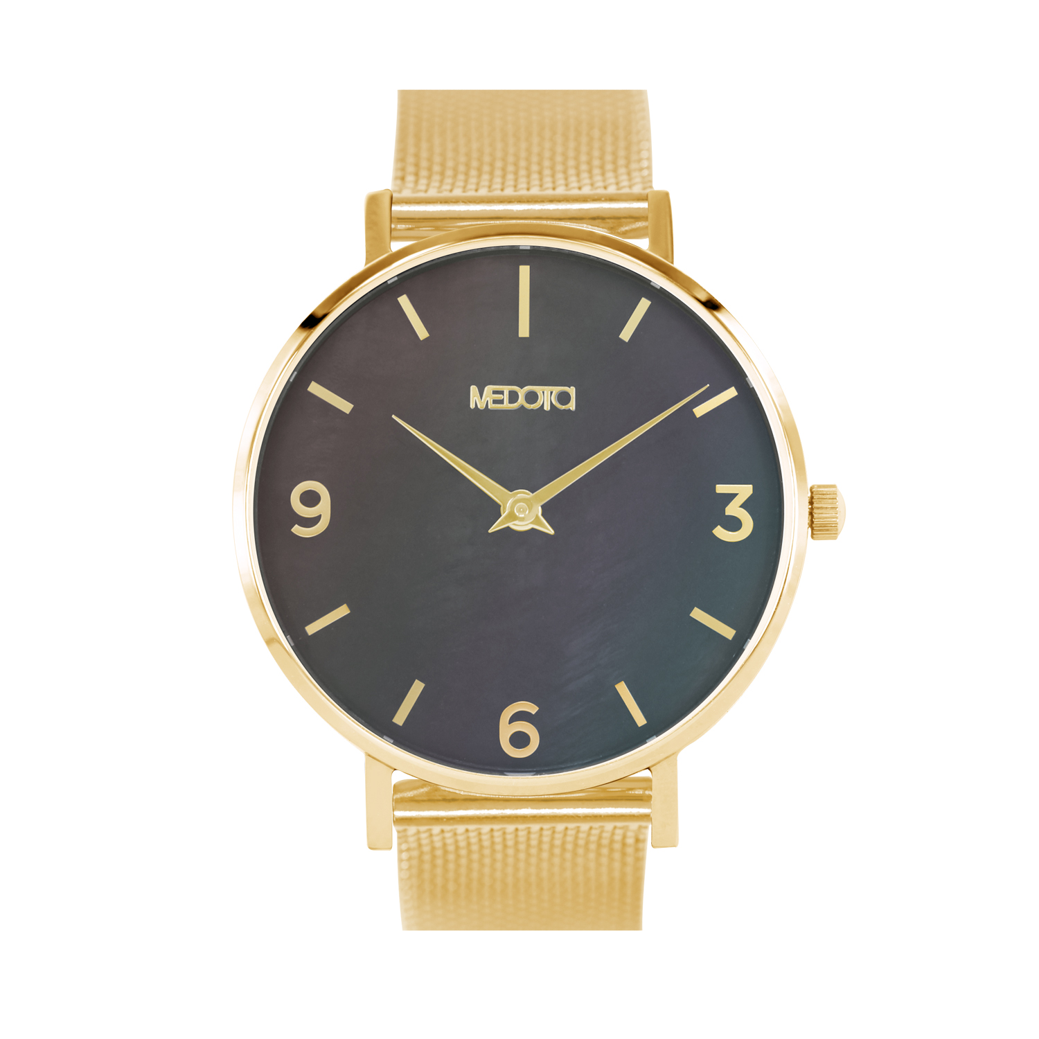[MEDOTA] CERES Series natural mother-of-pearl ladies watch-Gold / ES-12704 stainless steel strap, , large