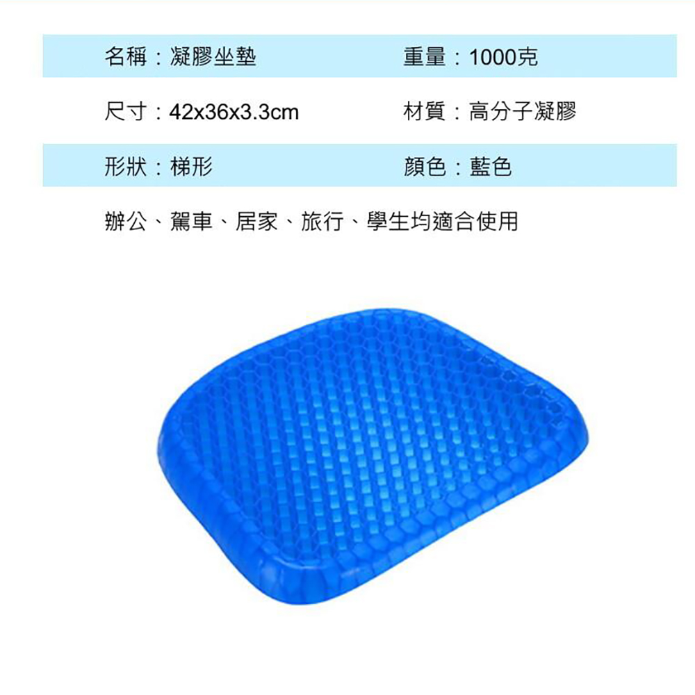⭐️柔軟透氣⭐️ 瞬涼蜂巢坐墊 涼感坐墊 椅墊 冰涼凝膠 雞蛋坐墊 釋壓柵格 高回彈 久坐神器, , large