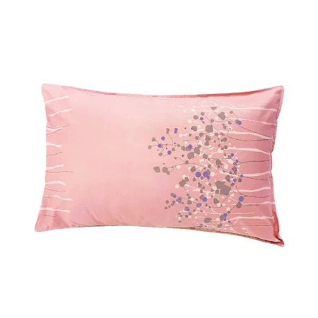 [CINN Far-Infrared] Taiwan‑Made Golden Branch Lilac Pink Pillowcase &ndash; Single Piece, , large