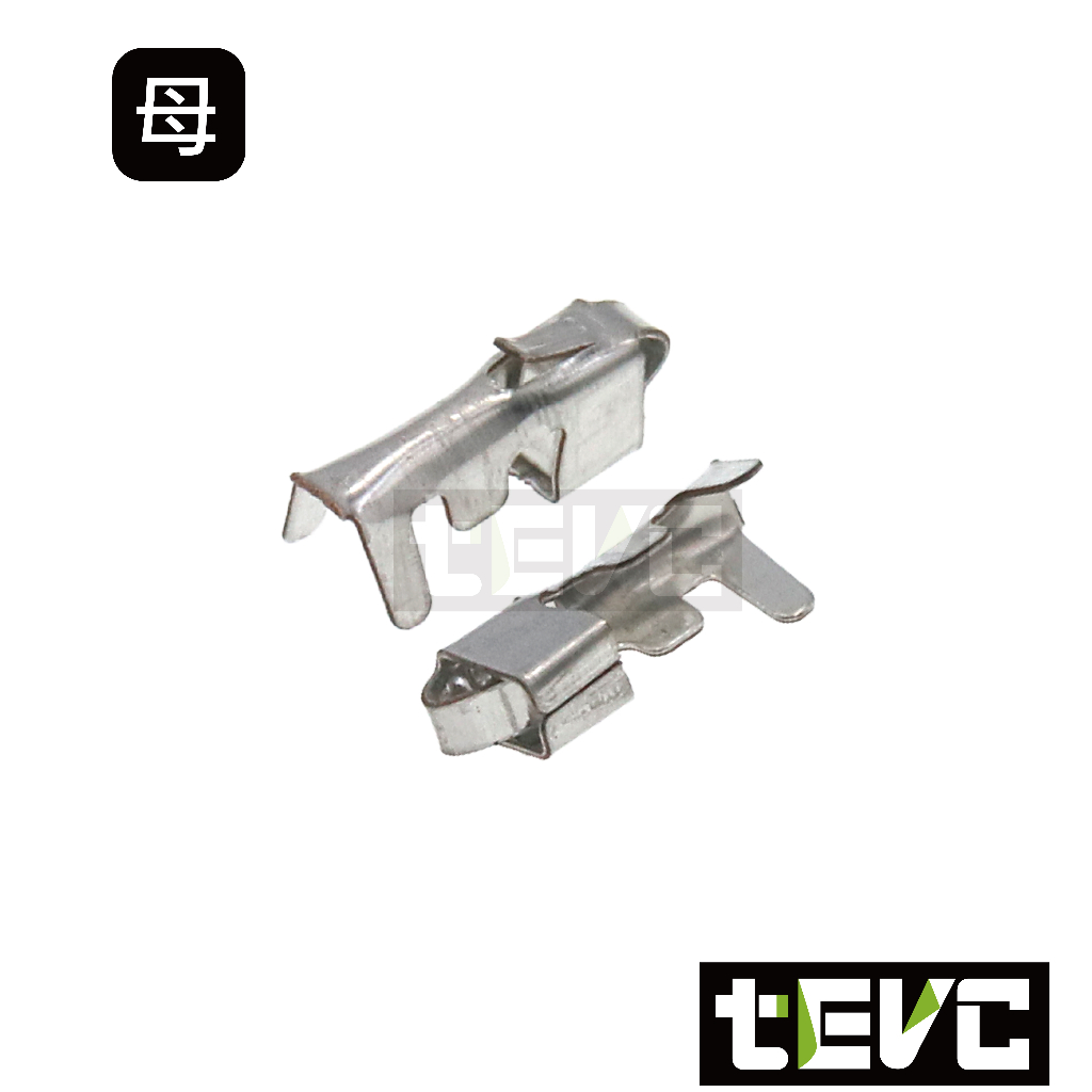 《tevc》Q53 母端子  對插端子 壓線端子 插簧 冷壓端子 接線端子 插片 連結器 接頭端子 針 PIN, , large