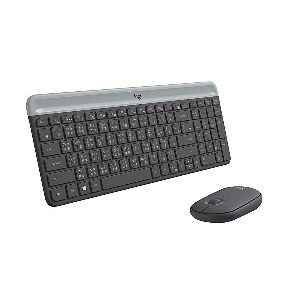 【 Logitech 羅技 】MK470 石墨灰 超薄 無線鍵鼠組, , large