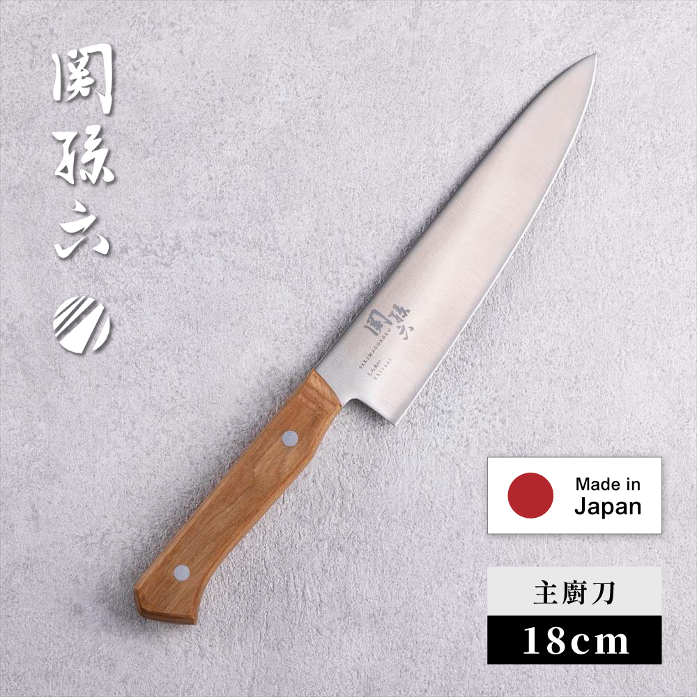 【KAI Japan】Sekimagoroku Molybdenum Vanadium Stainless Steel Chef&rsquo;s Knife 18cm (New Shiraai Series / Made in Japan), , large