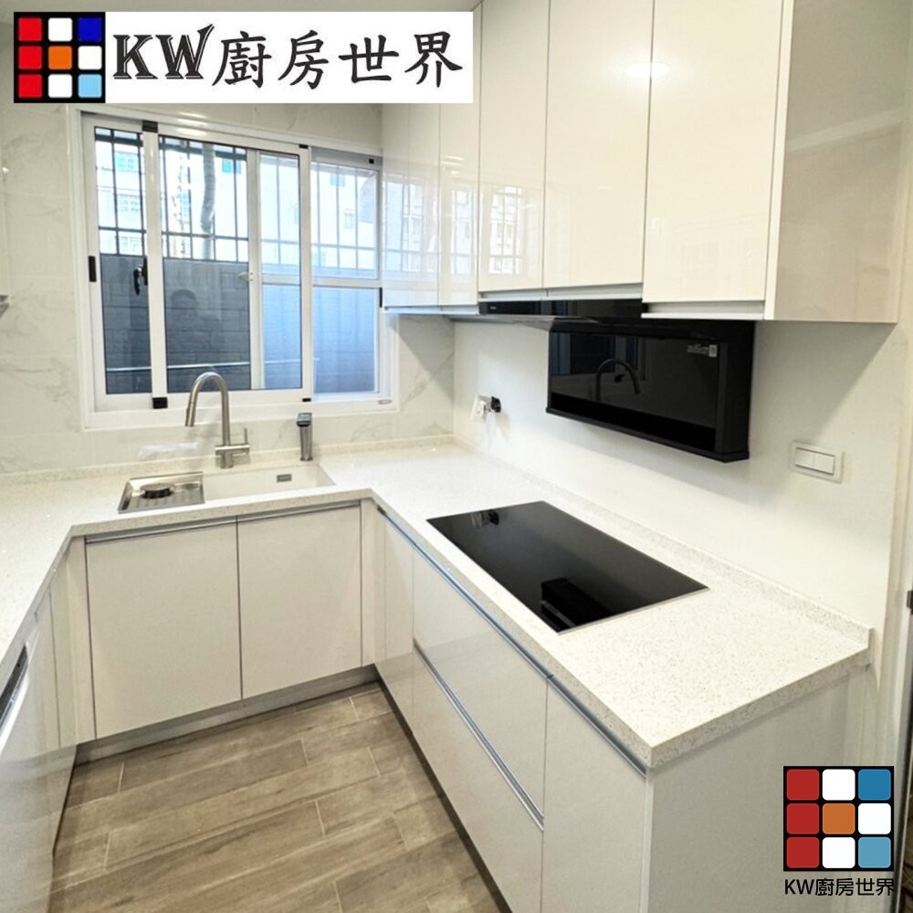 【KW廚房世界】系統廚具 簡約系 近吸排油煙機  客製化 廚櫃 BOSCH感應爐  流理台, , large