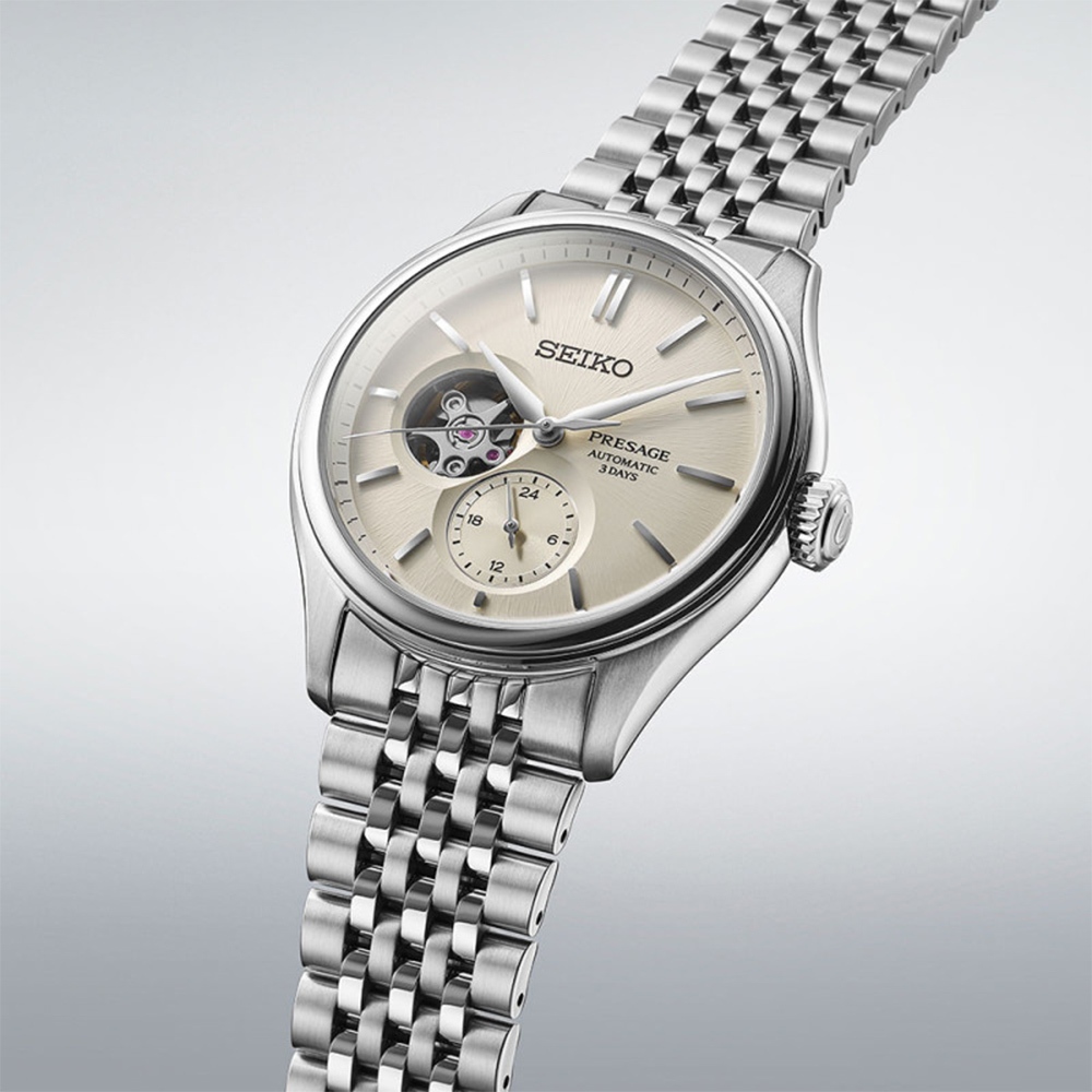 SEIKO 精工 Presage 職人系列開芯機械錶-40.2mm SPB469J1/6R5J-00C0S, , large