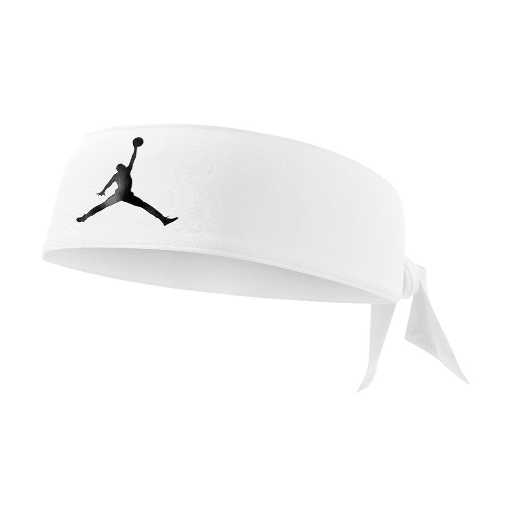 NIKE JORDAN DRI-FIT 單色綁帶式頭帶 運動頭帶 止汗髮帶 健身 跑步 運動 吸汗 乾爽 彈性 黑 白, , large