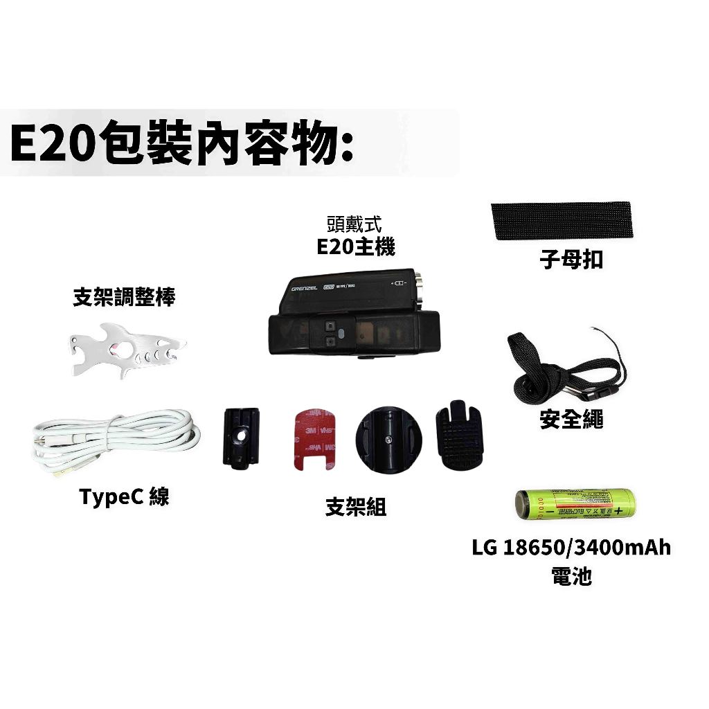 ◆六姐的店◆雲創Grenzel E20雙鏡頭頭戴式行車記錄器, , large