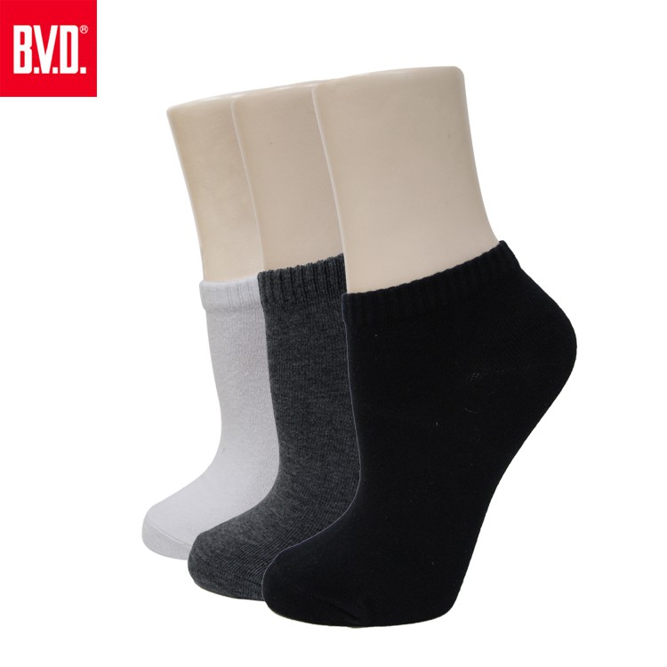 【BVD】1/4中性休閒襪<鐵灰>B219 女襪 短襪 襪子, , large