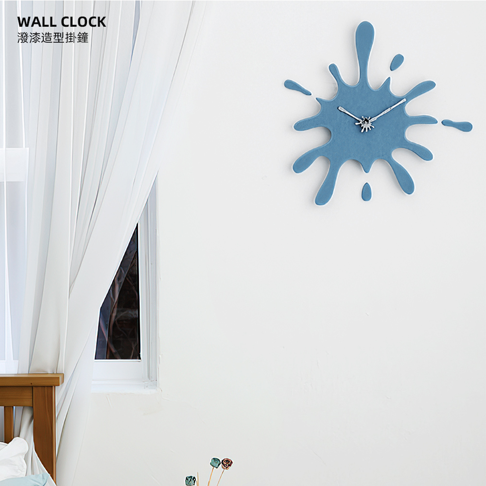 pollock-style-wall-clock, , large