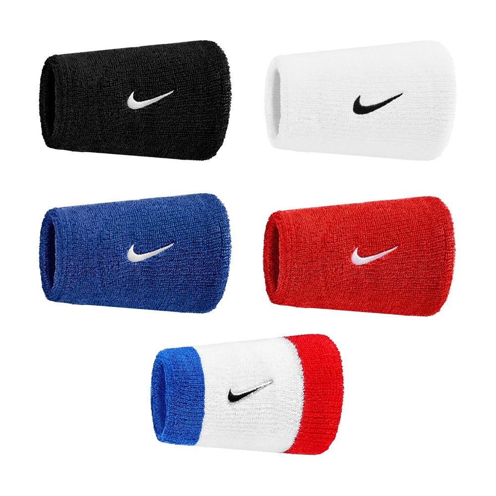 NIKE SWOOSH CLASSIC 加長腕帶 護腕 健身 運動 吸濕 排汗 乾爽 舒適 多色 黑 白 藍 紅 藍白紅, , large