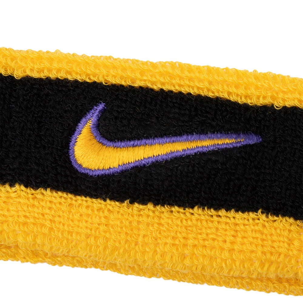 NIKE SWOOSH CLASSIC 頭帶 運動頭帶 止汗髮帶 毛巾布料 吸濕 排汗 乾爽 多色選擇 N1012407009OS黃黑、N1012407610OS紅、N1012407624OS白紅, , large