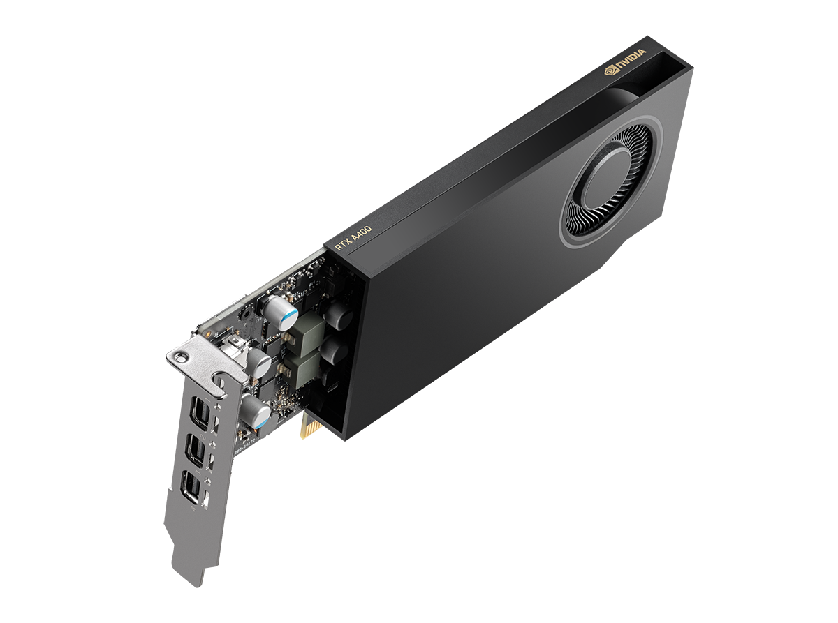 NVIDIA RTX A400 4GB GDDR6 64bit 工作站繪圖 工業包-無任何線材, , large