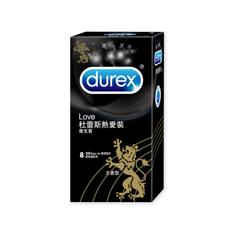 【杜蕾斯Durex】熱愛裝衛生套8入 王者型 保險套, , large