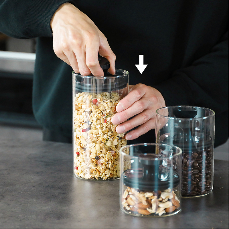 HEAT-RESISTANT GLASS CANISTER , , large