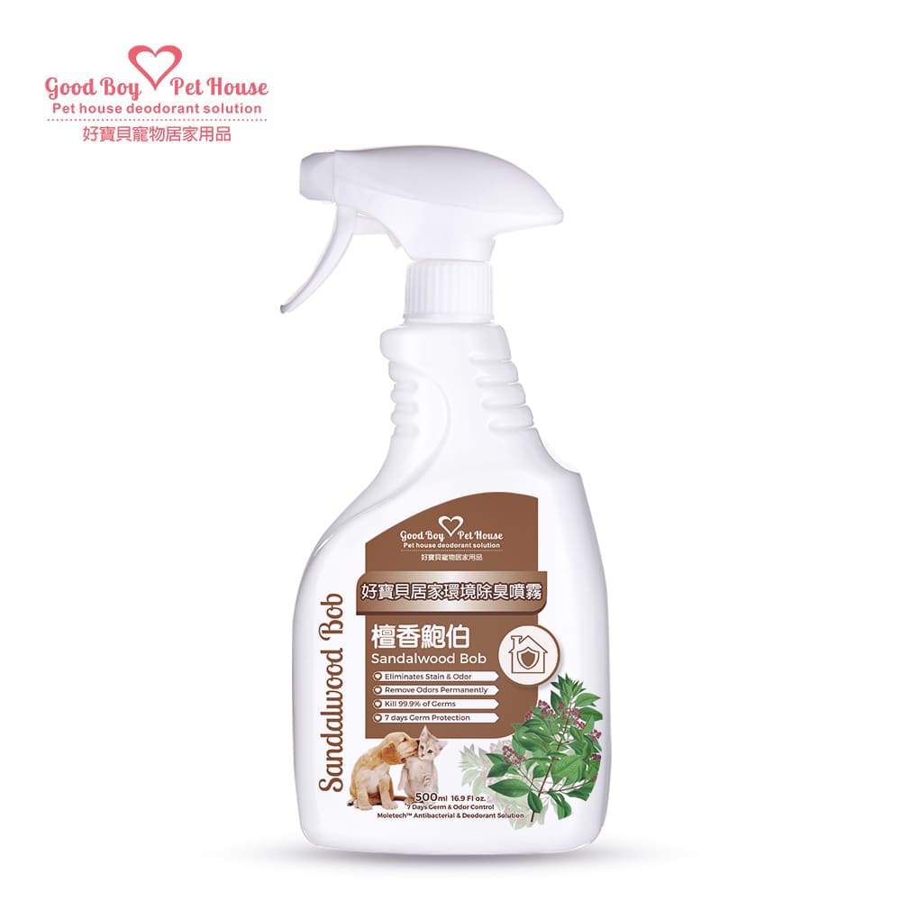 GBPH Textile deodorant antibacterial spray sandalwood bob 500ml, , large