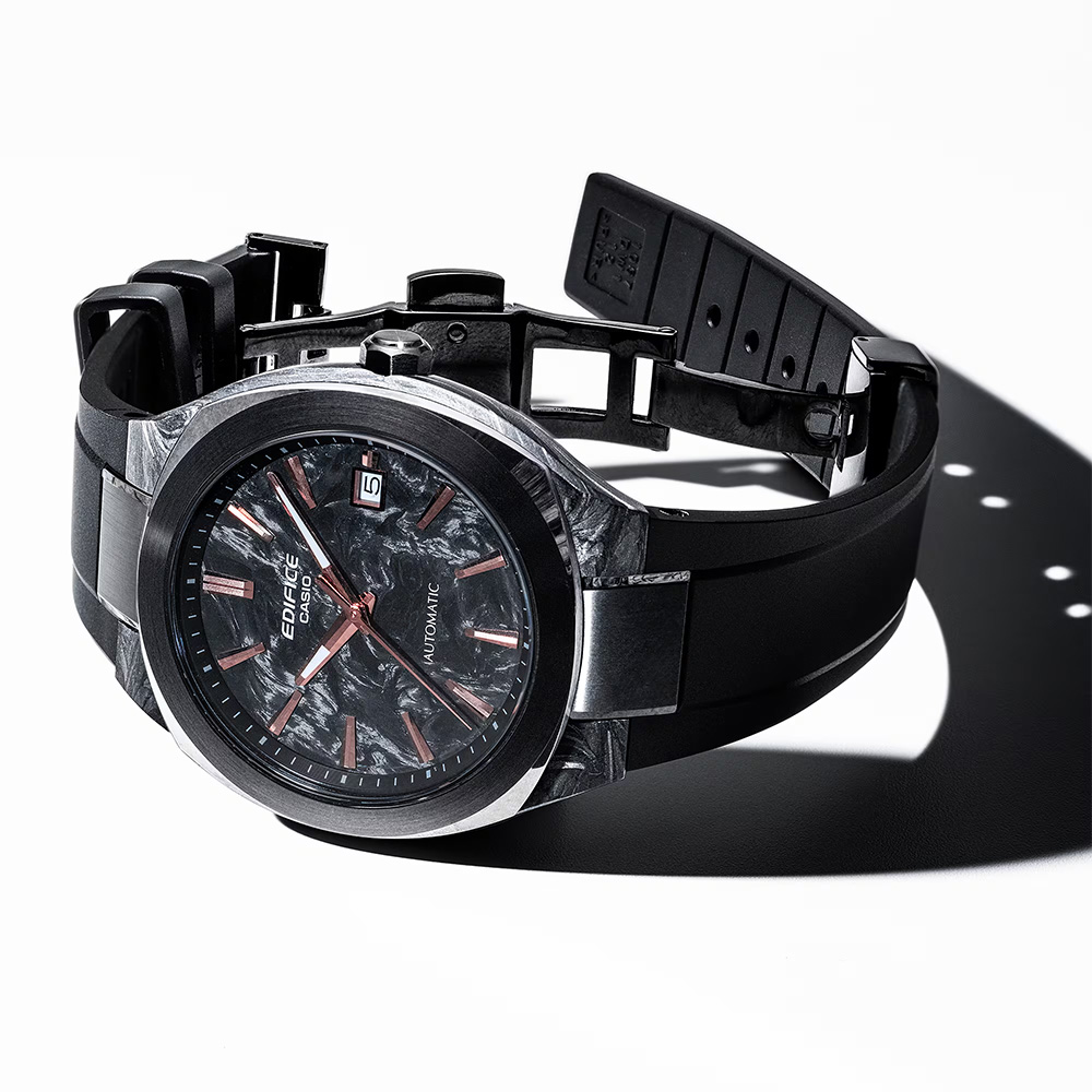 CASIO 卡西歐EDIFICE 賽車運動鍛造碳機械錶 手錶-38mm 送禮 禮物 推薦(EFK-200XPB-1A), , large