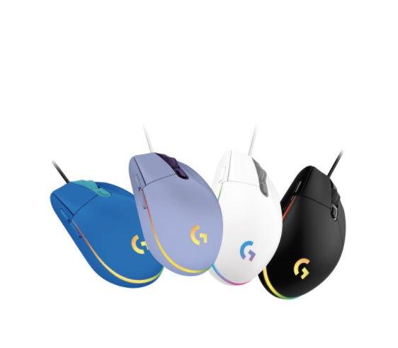 【 Logitech 羅技 】G102 藍色 LIGHTSYNC RGB 6 鍵 炫彩遊戲滑鼠 有線, , large