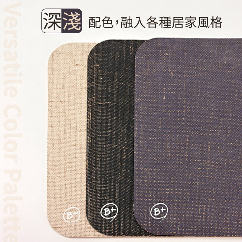 【Monster】 B+ Multi-Purpose Anti-Slip Mat &ndash; Linen Series (60x40cm) &ndash; Linen Black, , large