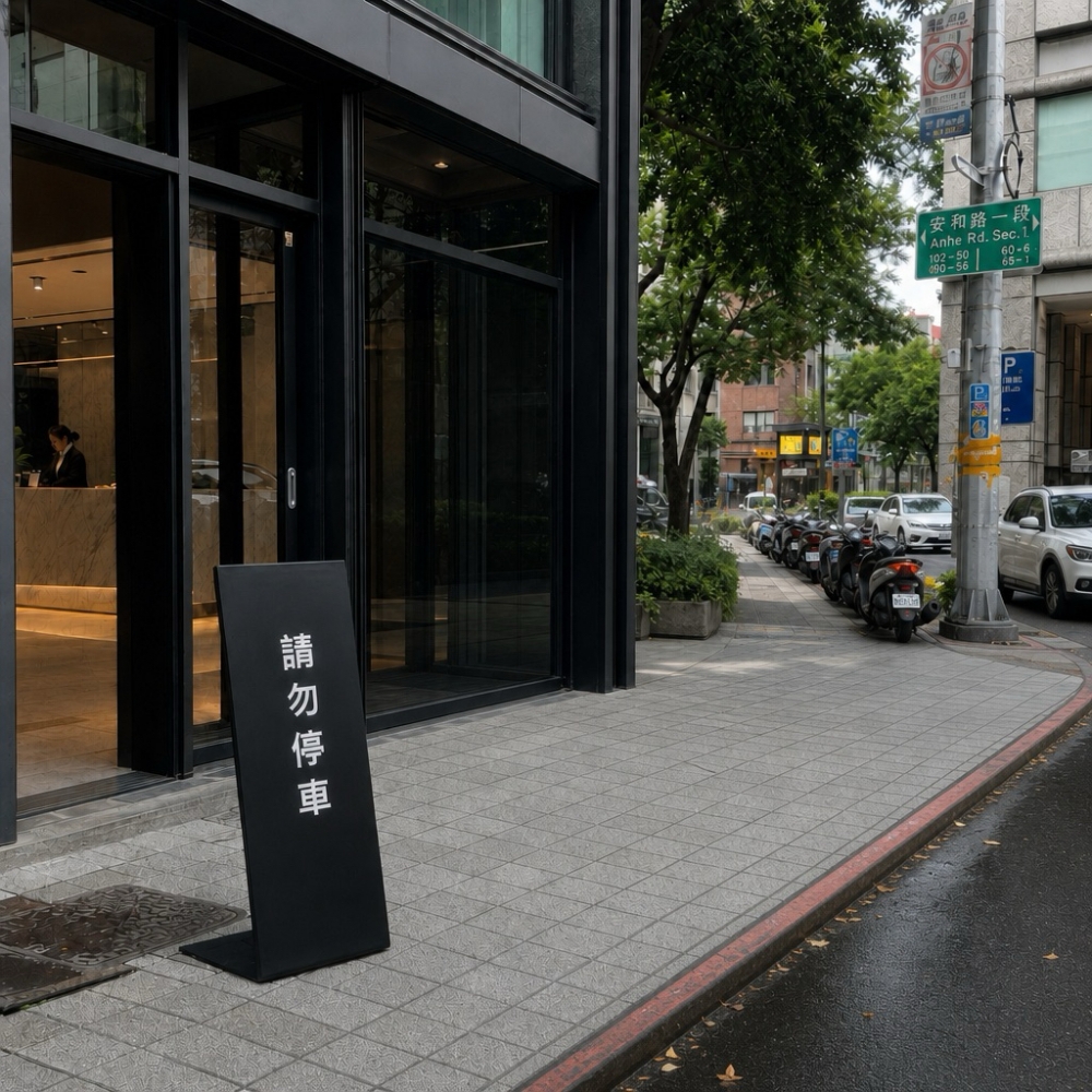 【 SHAONIANNA.TW 】加大金屬落地立牌｜門市入口指示牌｜菜單展示架｜咖啡廳/店面適用, , large