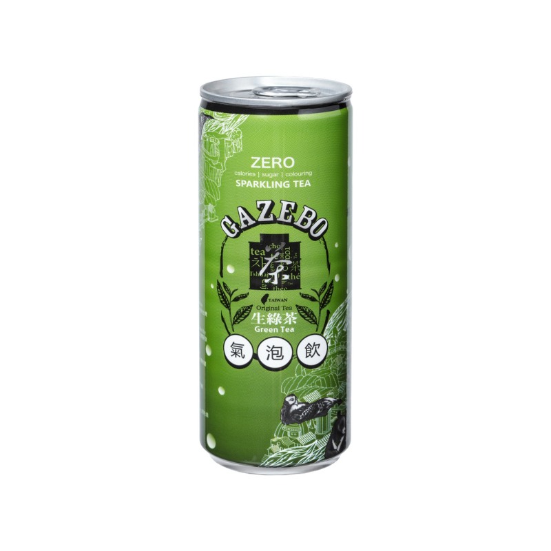 GAZEBO Sparkling Green Tea Beverage 235ml, , large