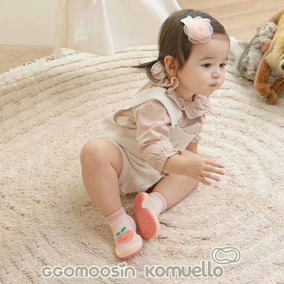 【KOMUELLO】學步鞋─桃子Q(115mm/125mm/135mm/145mm), , large