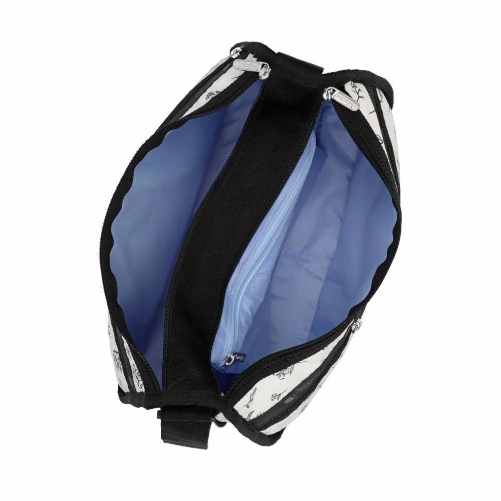 Lesportsac Deluxe Everyday Bag 經典斜背包 側背包 通勤旅行包 女包 男包(素描花卉), , large