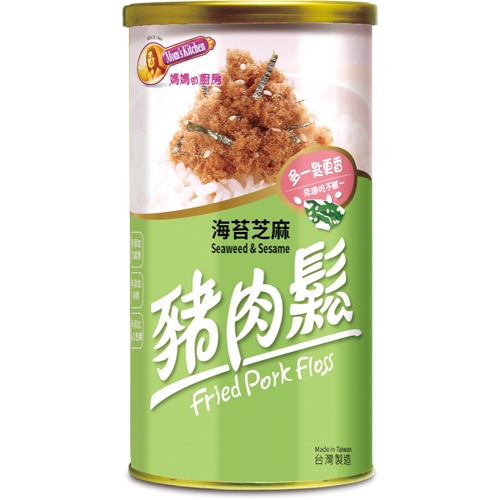 [ 媽媽的廚房 ] 豬肉鬆海苔芝麻口味 200克 / 罐, , large