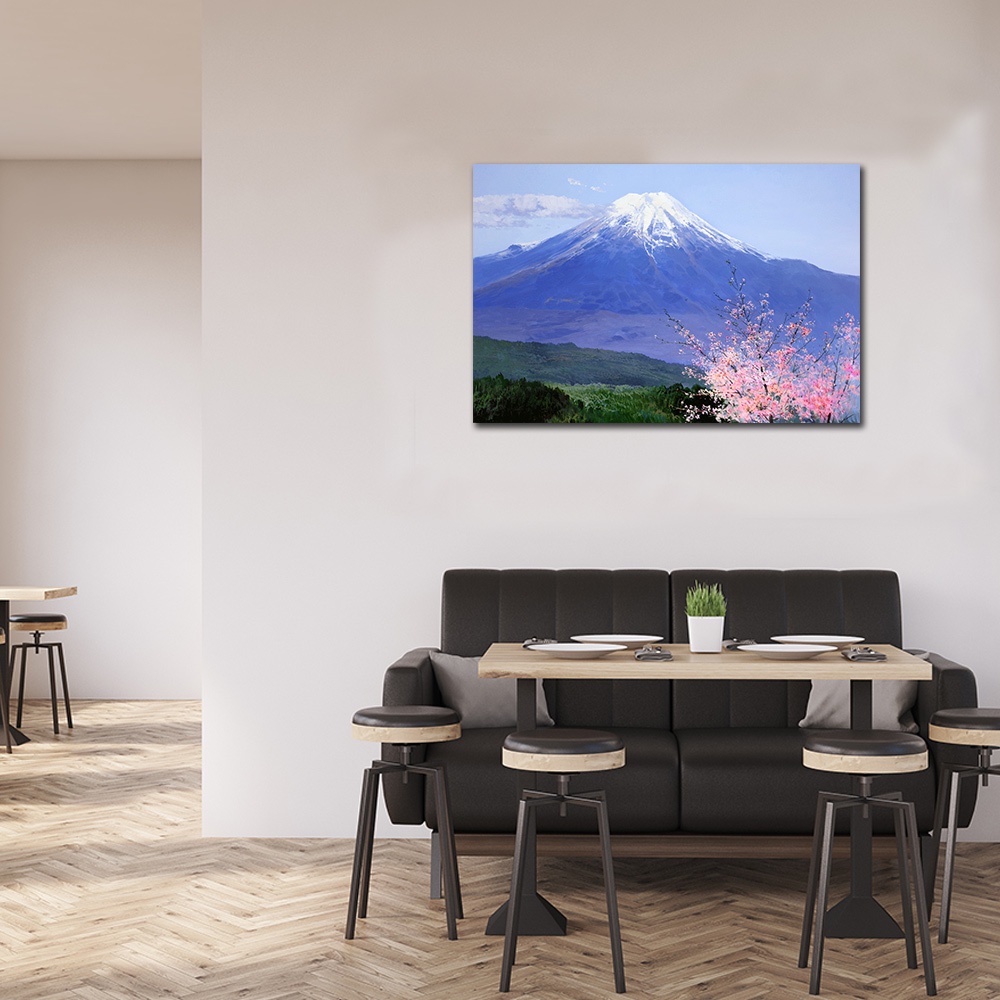 【御畫房】富士山 國家一級畫師手繪油畫60&times;90cm(VF-09), , large