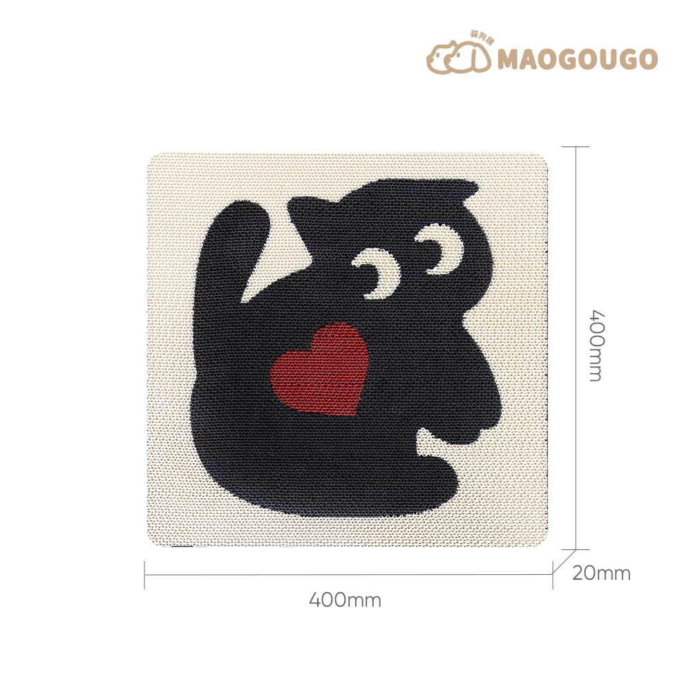 Maogougo貓咪耐抓板(限宅配)少掉屑貓抓板貼牆貓抓板貓抓板貓玩具高磅數瓦楞貓抓板, , large