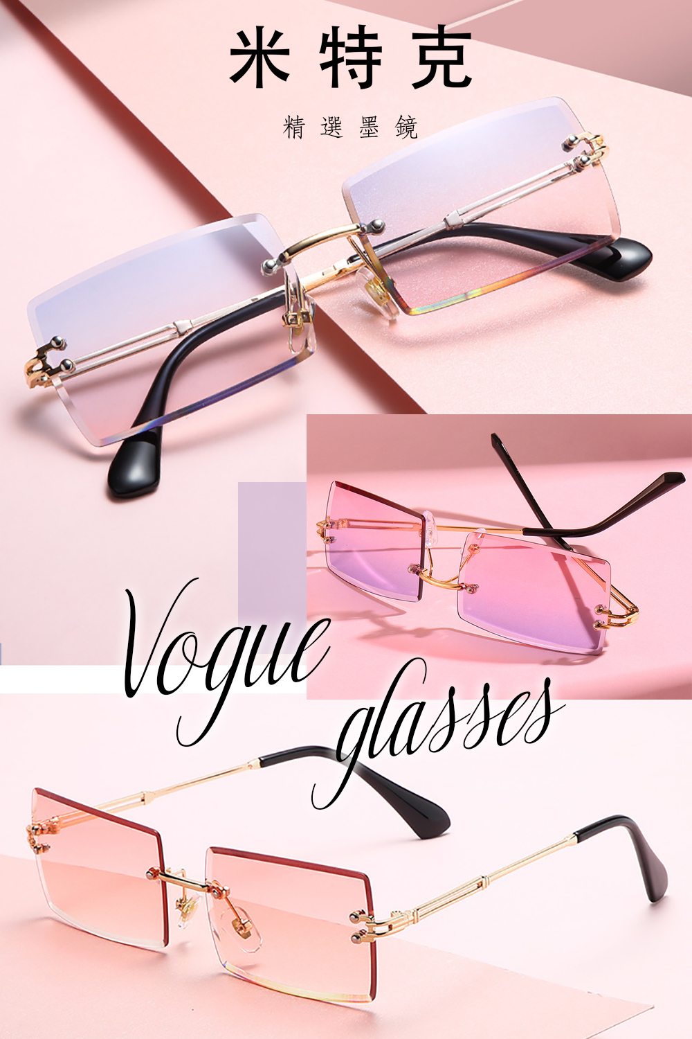 Glasses, 銀框漸灰色, large