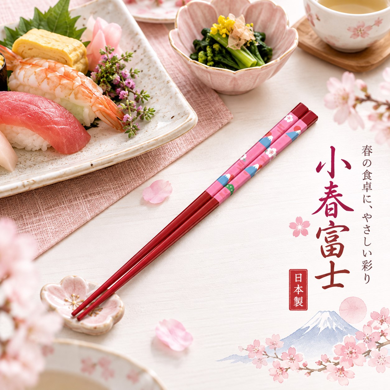 【HIYASU日安工坊】日本工藝箸-小春富士 21cm, , large