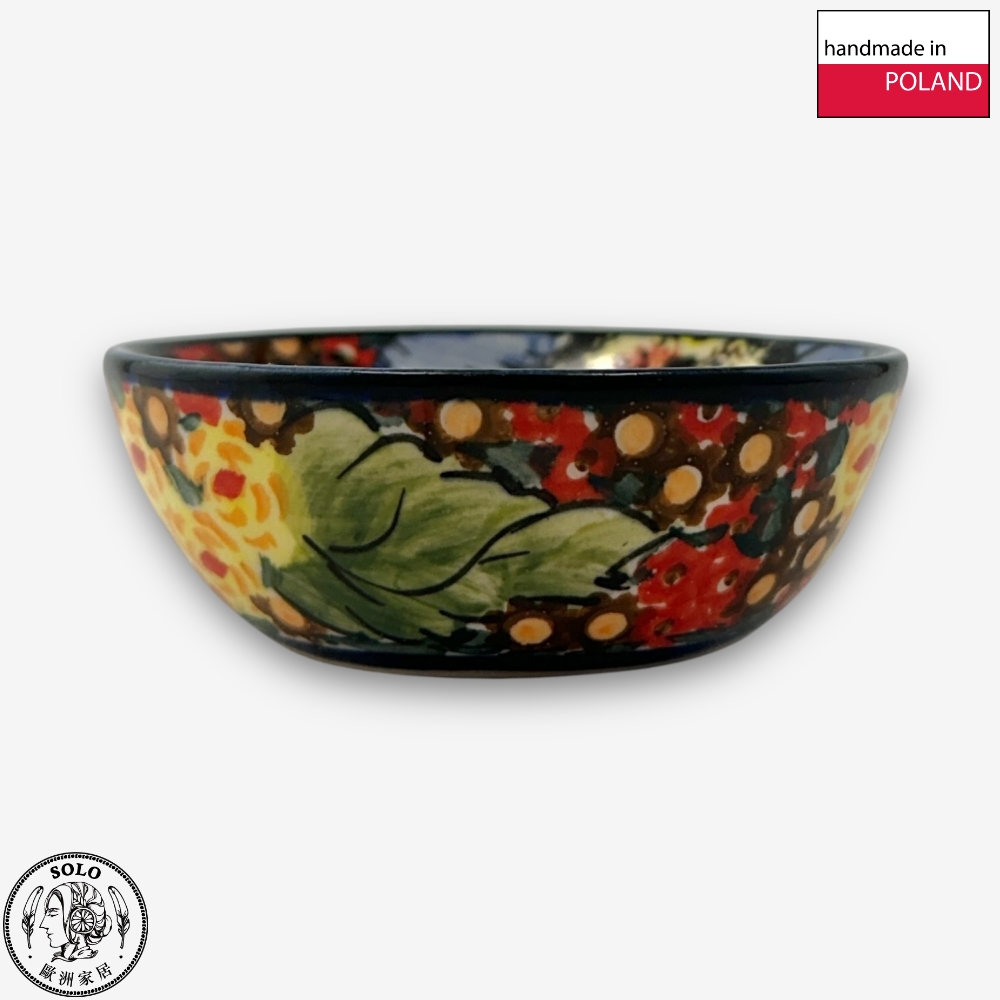 【SOLO歐洲家居】波蘭製 Cerraf 波蘭陶 9cm 醬料碗 繁花深處系列, , large