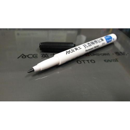 ACE英士 324T 雙頭抗酒精標記筆 Alcohol(0.5mm/1.2mm)藍, , large