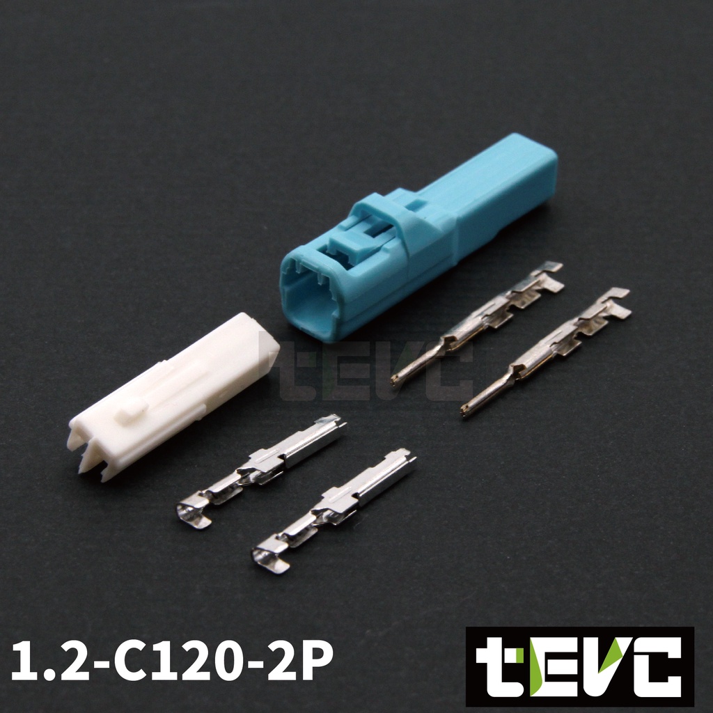 《tevc》1.2 C120 2P 接頭 車規 車用 汽車 機車 插頭 端子 公母 050型 方向燈 本田 honda, , large