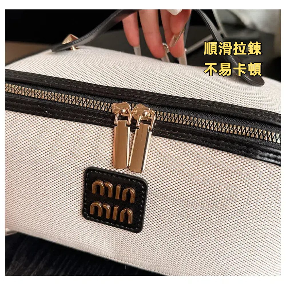 【A&R】韓版翻玩帆布化妝收納包 四色任選, , large
