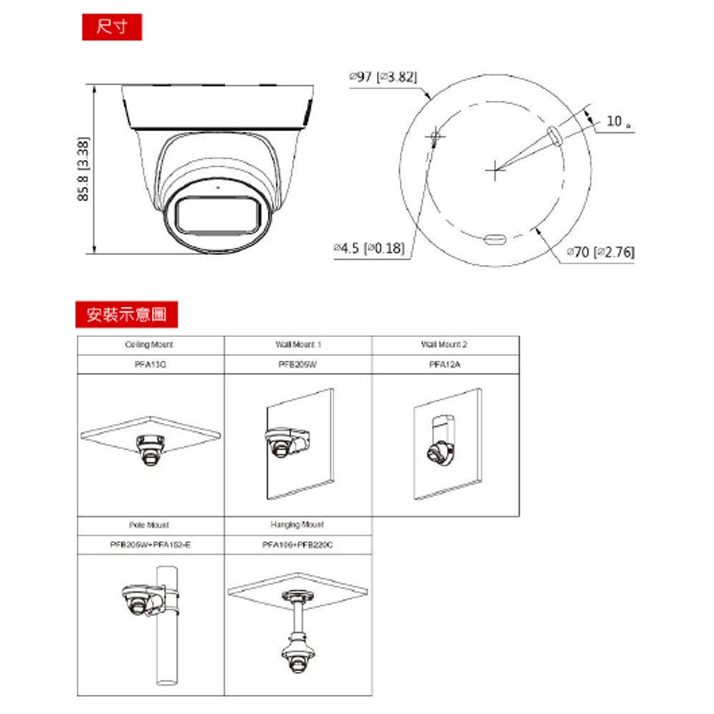 昌運監視器 SAMPO聲寶 VK-TW2100DWTLA 200萬 HDCVI 紅外線半球攝影機 紅外線30M, , large