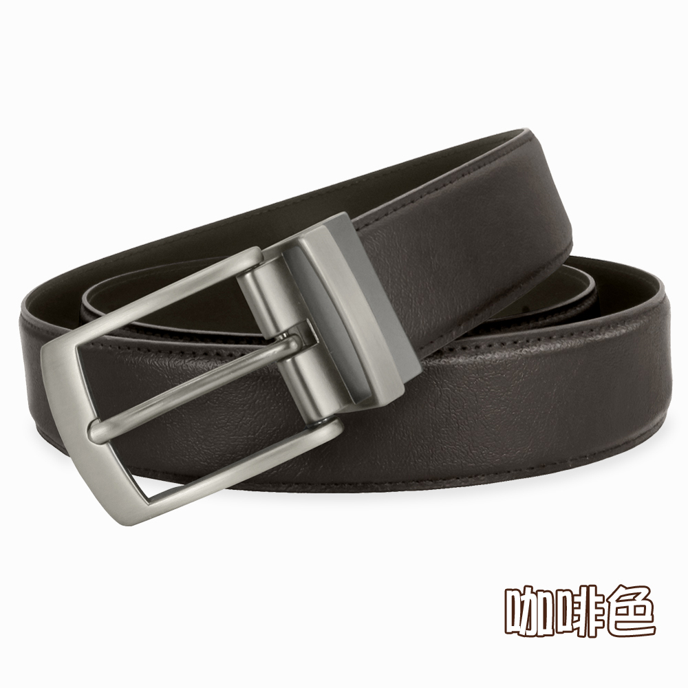 【CH-BELT 銓丞皮帶】XXL男加長皮帶 加大腰 針扣夾座 男休閒皮帶(黑/咖XXL), , large