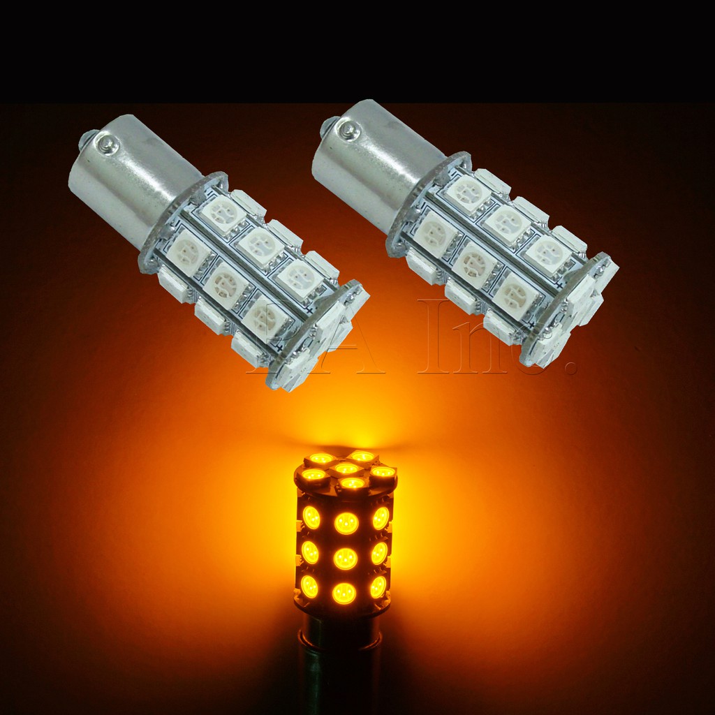 【PA LED】歐規 斜角 單芯 1156 30晶 90晶體 SMD LED 方向燈 短版 紅 黃 綠 白 紫 粉紅, , large
