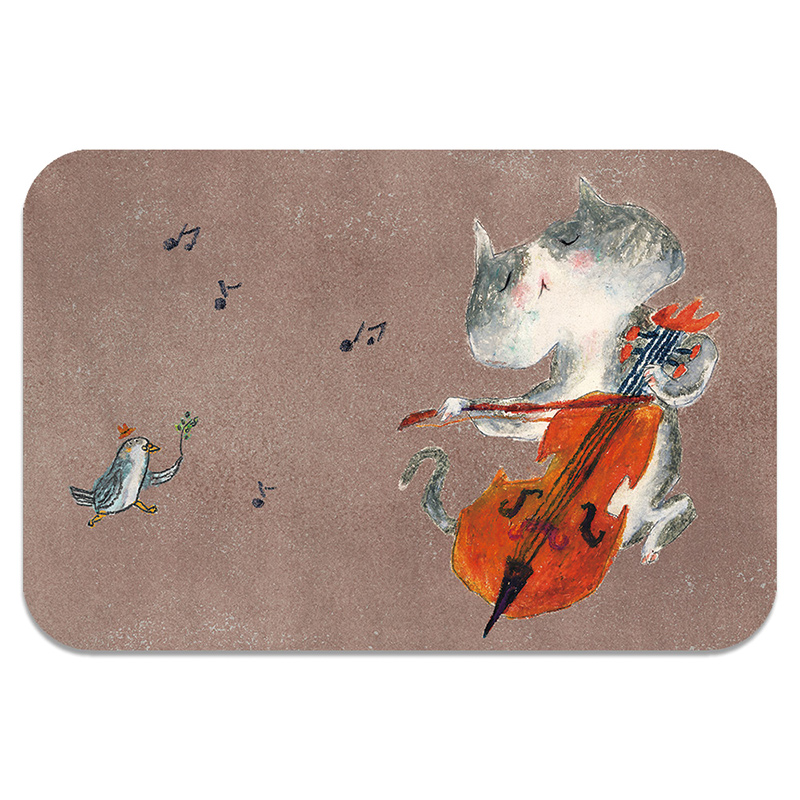 【Monster】 Soft Diatomaceous Earth Absorbent Mat &ndash; DUCKY SHEN Collection (60x40cm) &ndash; Cello Meow, , large