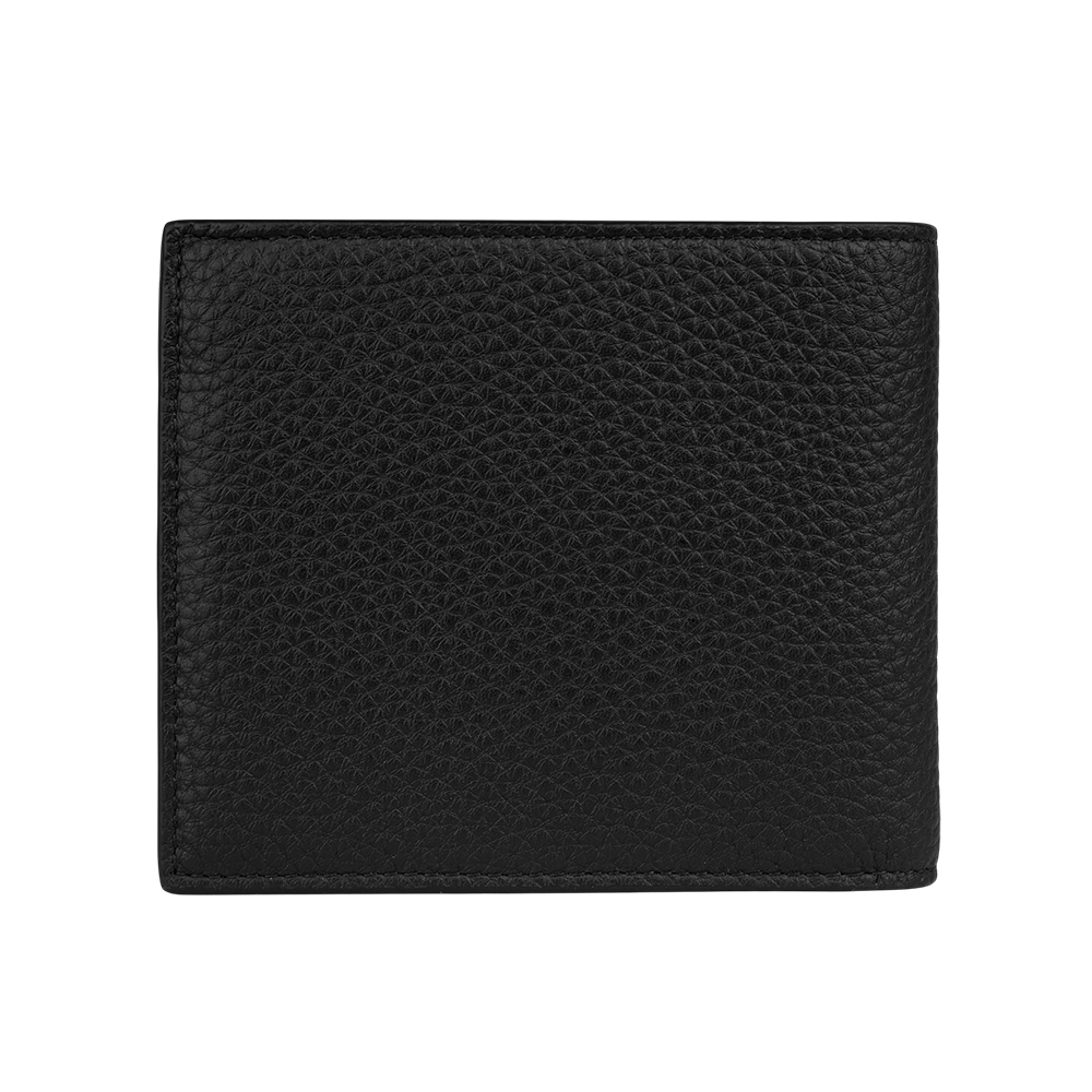 Montblanc 萬寶龍 粒面牛皮對開8卡短夾/黑色, , large