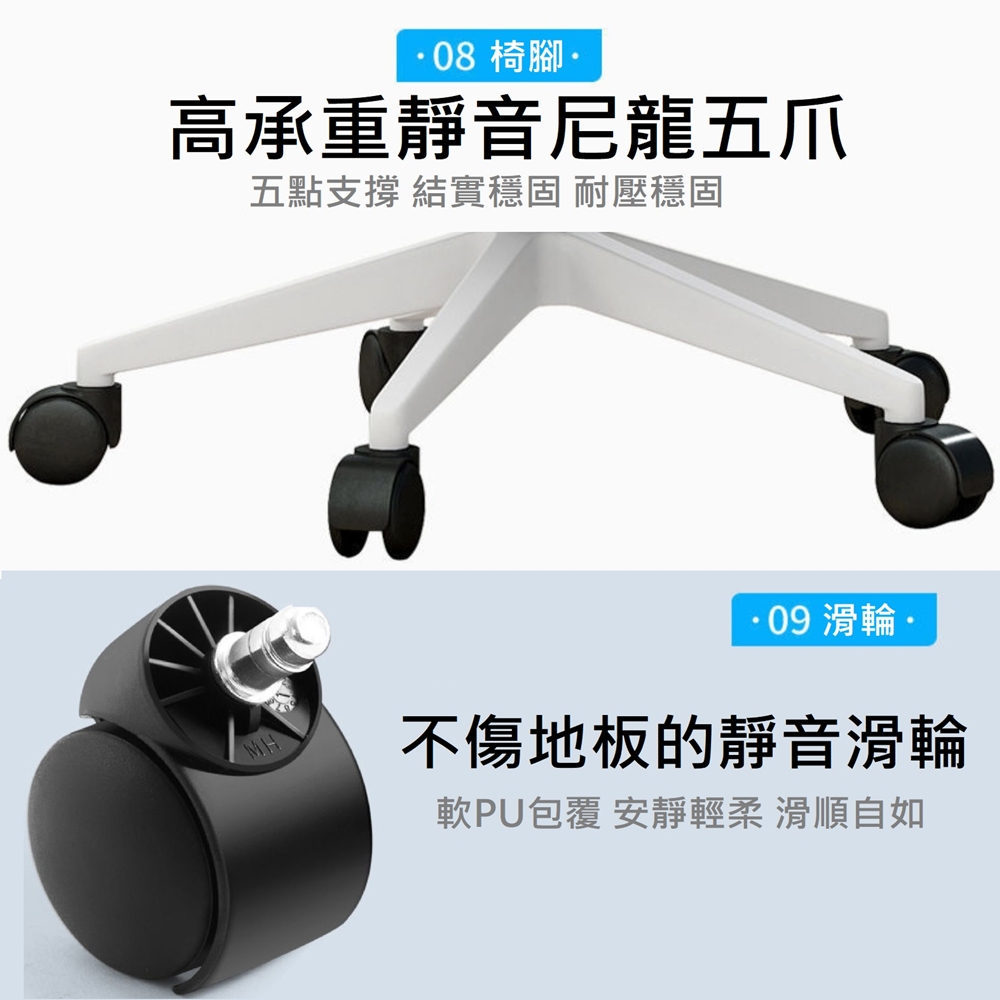 【HTGC】8C人體工學椅 電腦椅 辦公椅(翻轉扶手+加厚坐墊耐久坐+人體工學設計), , large