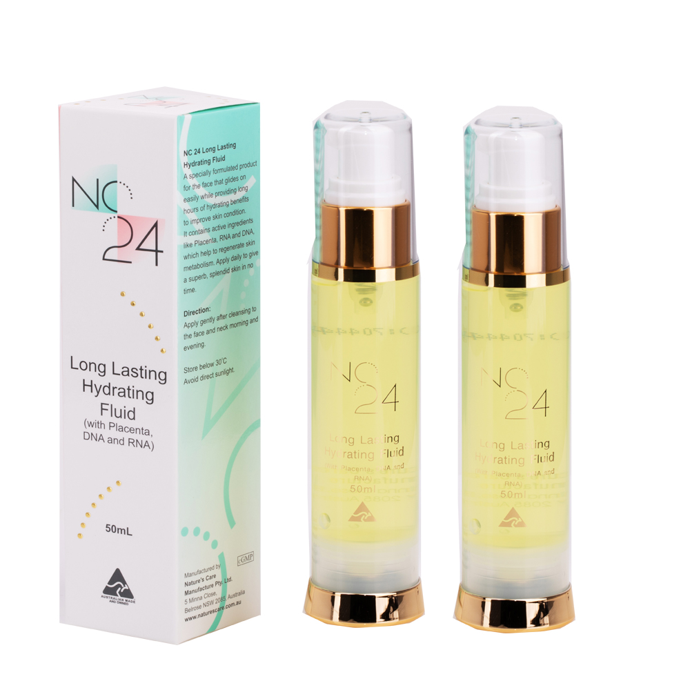 澳洲 Natures Care長效保濕胎盤素精華露(2 入組 50ml/瓶) 即期品-2027年9月到期, , large