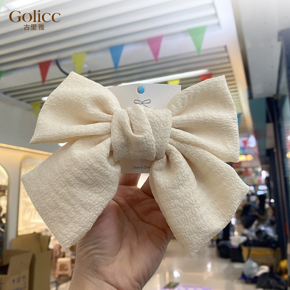 【Gulicc 】古莉可 髮夾 氣質可愛蝴蝶結彈簧夾, , large