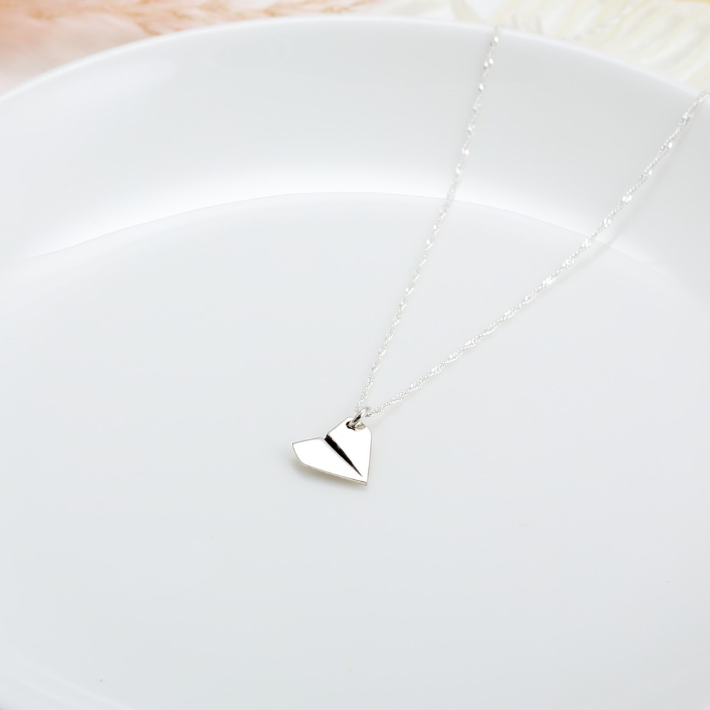 【Angel & Me】Paper Airplane s925 sterling silver necklace Christmas gift, , large