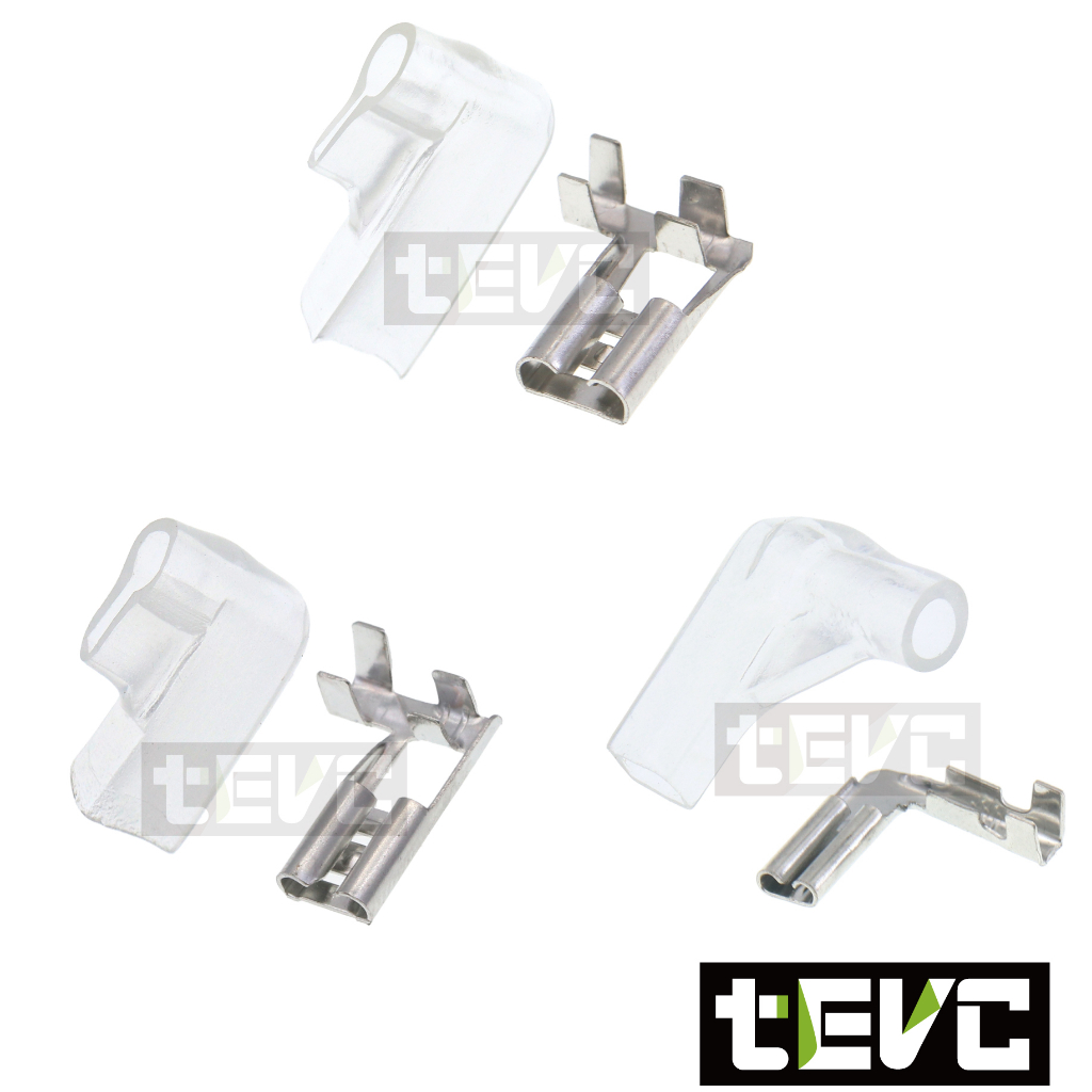 《tevc》K007 汽車 機車 旗型端子 護套 旗型 2.8/4.8/6.3mm 改裝 喇叭 繼電器 L型, , large